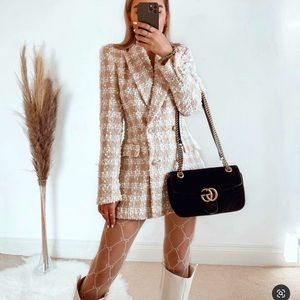 ✨BLOGGER FAVORITE✨ NWT Zara Textured Double Breasted Blazer